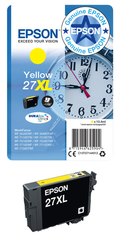 Epson Alarm clock Singlepack Black 27 DURABrite Ultra Ink