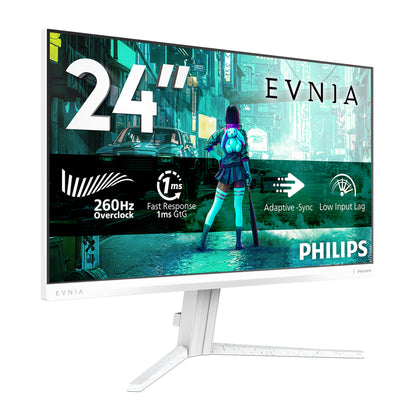 Philips Evnia 3000 24M2N3201PL/00 computer monitor 60.5 cm (23.8") 1920 x 1080 pixels Full HD LCD White