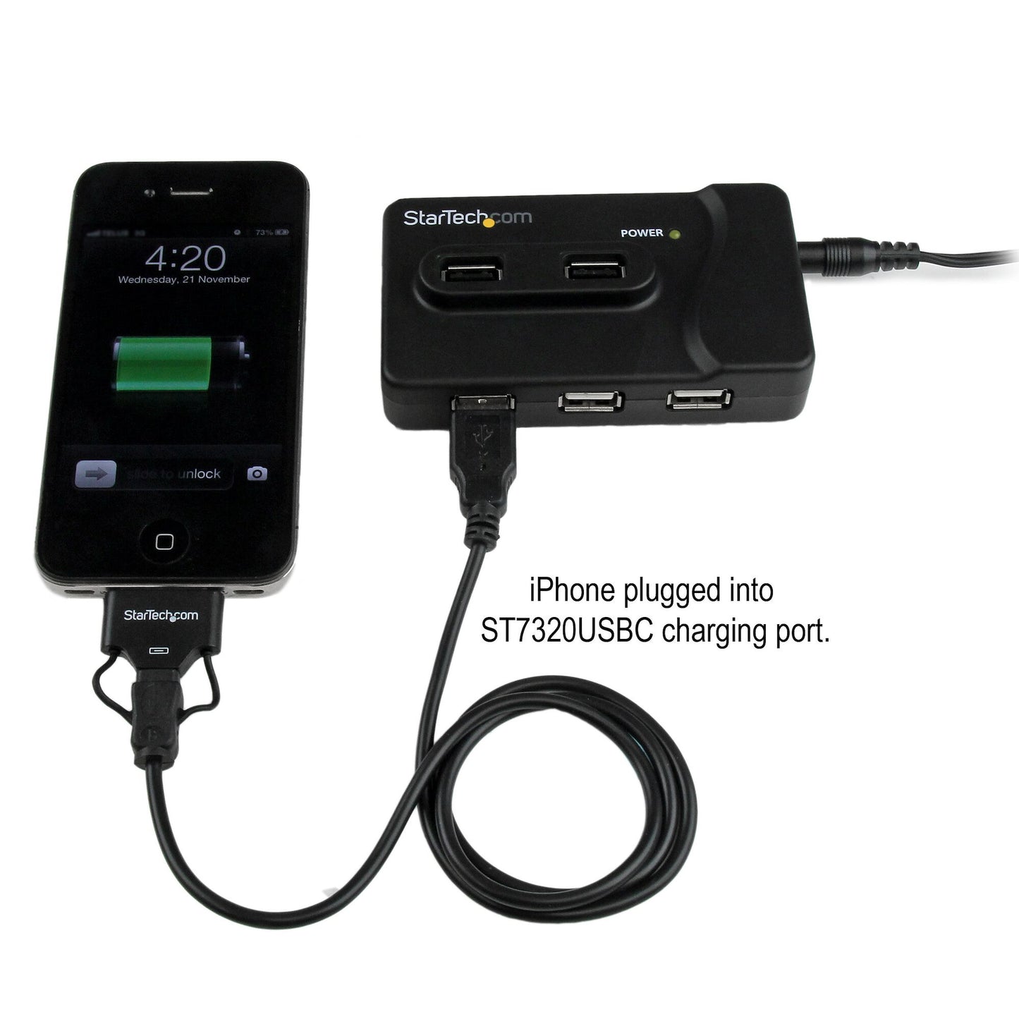 StarTech.com 6 Port USB 3.0 / USB 2.0 Combo Hub with 2A Charging Port – 2x USB 3.0 & 4x USB 2.0