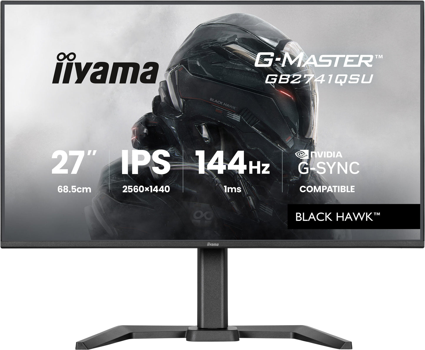 iiyama G-MASTER GB2741QSU-B1 computer monitor 68.6 cm (27") 2560 x 1440 pixels 4K Ultra HD LED Black