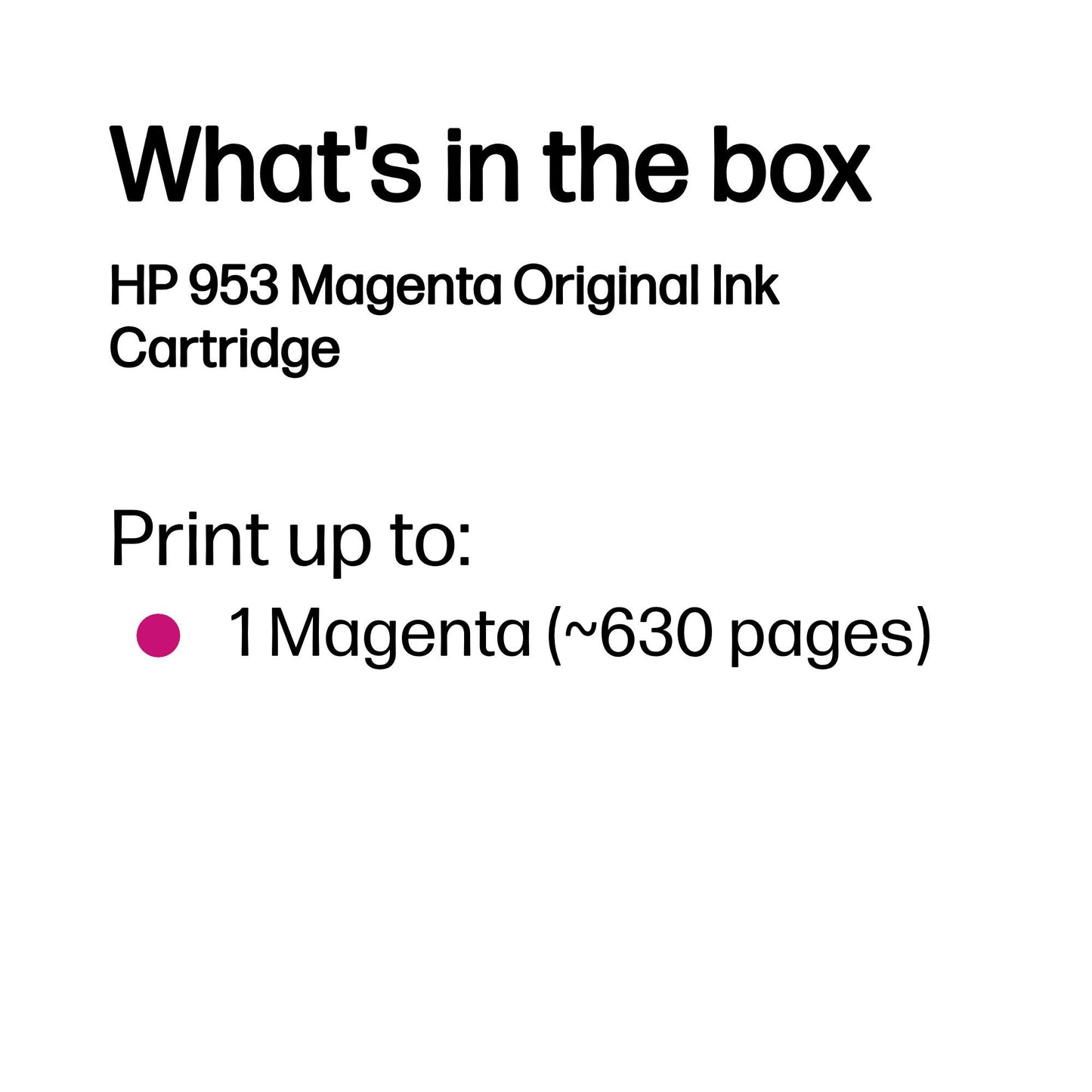 HP 953 Magenta Original Ink Cartridge