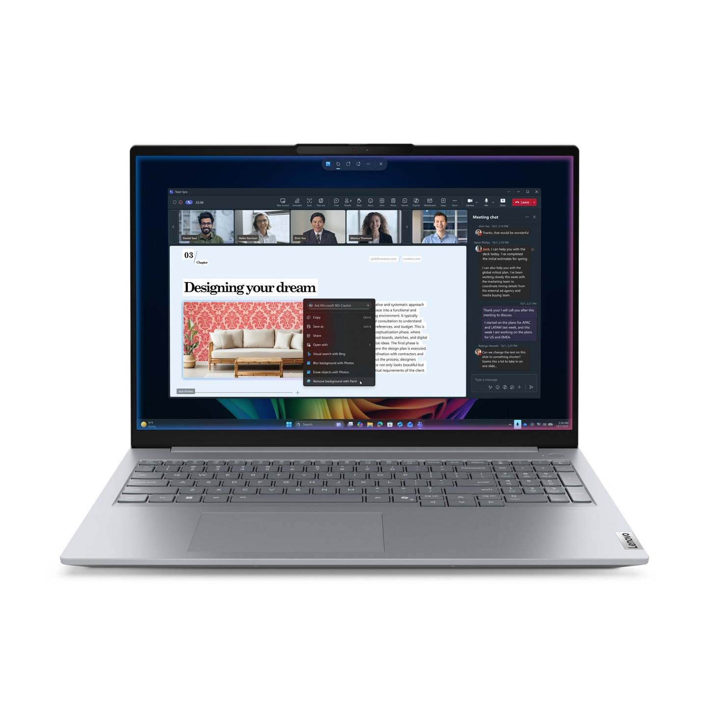Lenovo ThinkBook 16 G9 IPL Copilot+ PC Intel Core Ultra 7 355 Laptop 40.6 cm (16") WUXGA 16 GB DDR5-SDRAM 512 GB SSD Wi-Fi 7 (802.11be) Windows 11 Pro Grey English