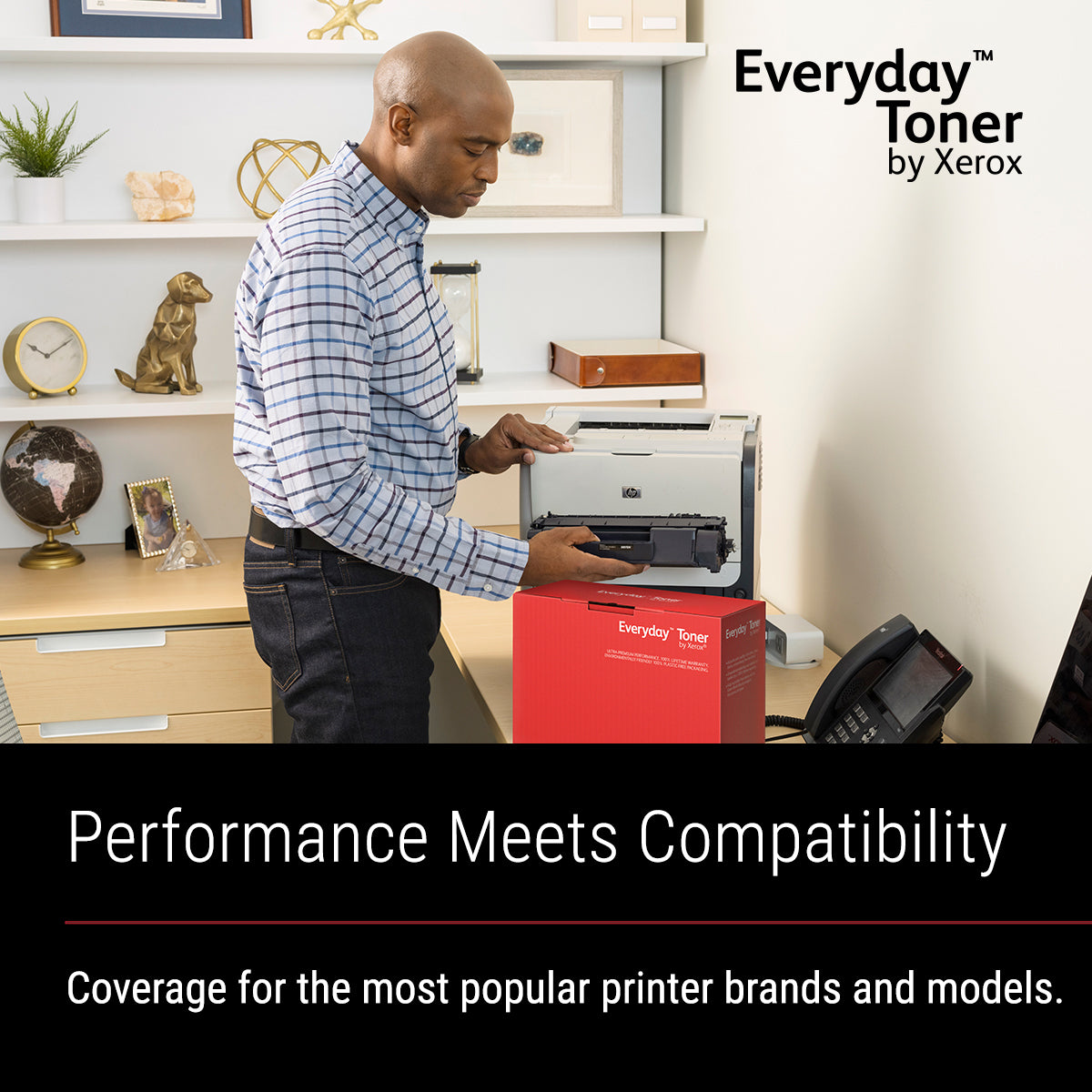 Everyday™ Mono Toner by Xerox compatible with Brother TN3380, Standard capacity