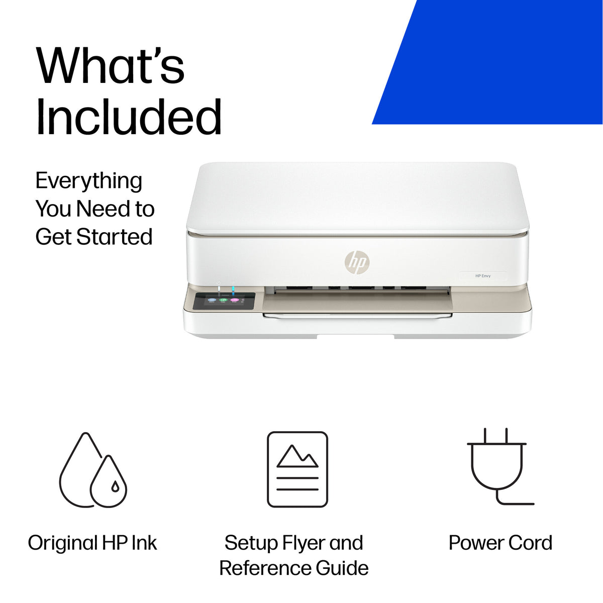 HP ENVY 6132e Wireless All-in-One Color Printer, Instant Ink; Photo printing