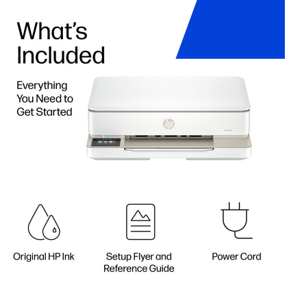 HP ENVY 6132e Wireless All-in-One Color Printer, Instant Ink; Photo printing