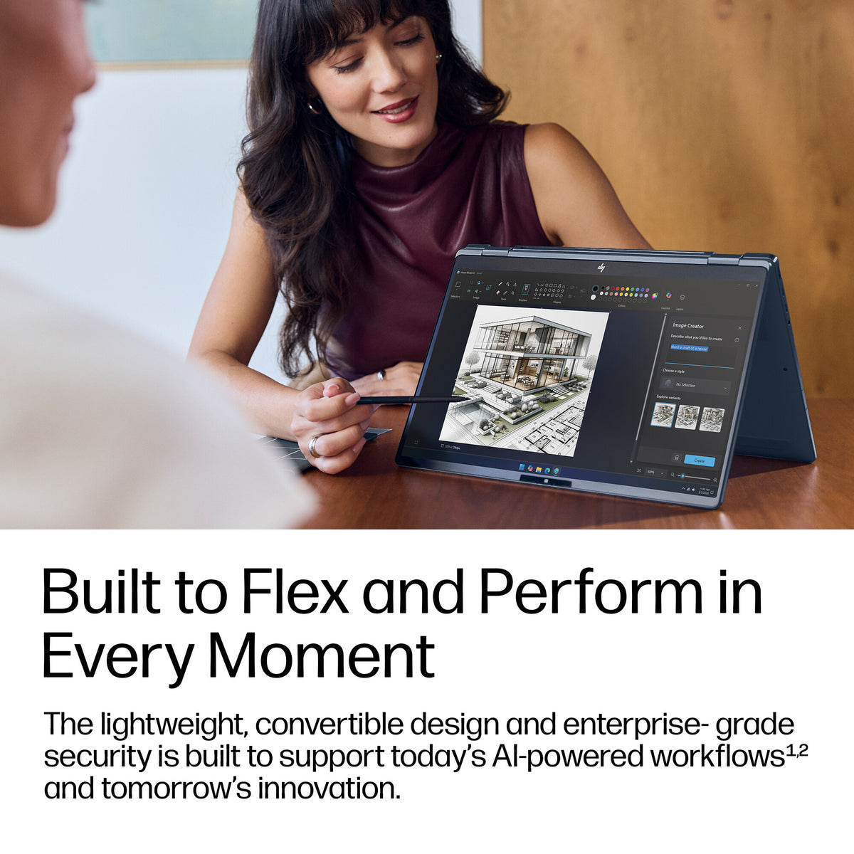 HP EliteBook X Flip G2i 14 inch Notebook Next Gen AI PC Wolf Pro Security Edition Copilot+ PC Intel Core Ultra 7 356H Hybrid (2-in-1) 35.6 cm (14") Touchscreen 3K 32 GB LPDDR5x-SDRAM 512 GB SSD Wi-Fi 7 (802.11be) Windows 11 Pro Blue