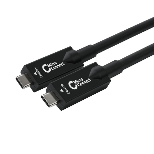 Microconnect USB3.2CC12OP USB cable USB 3.2 Gen 2 (3.1 Gen 2) 12.5 m USB C Black