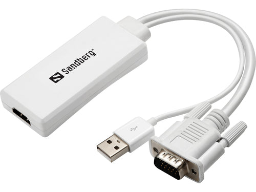 SANDBERG HDMI/USB/VGA A/V Cable for PC, TV, Audio/Video Device