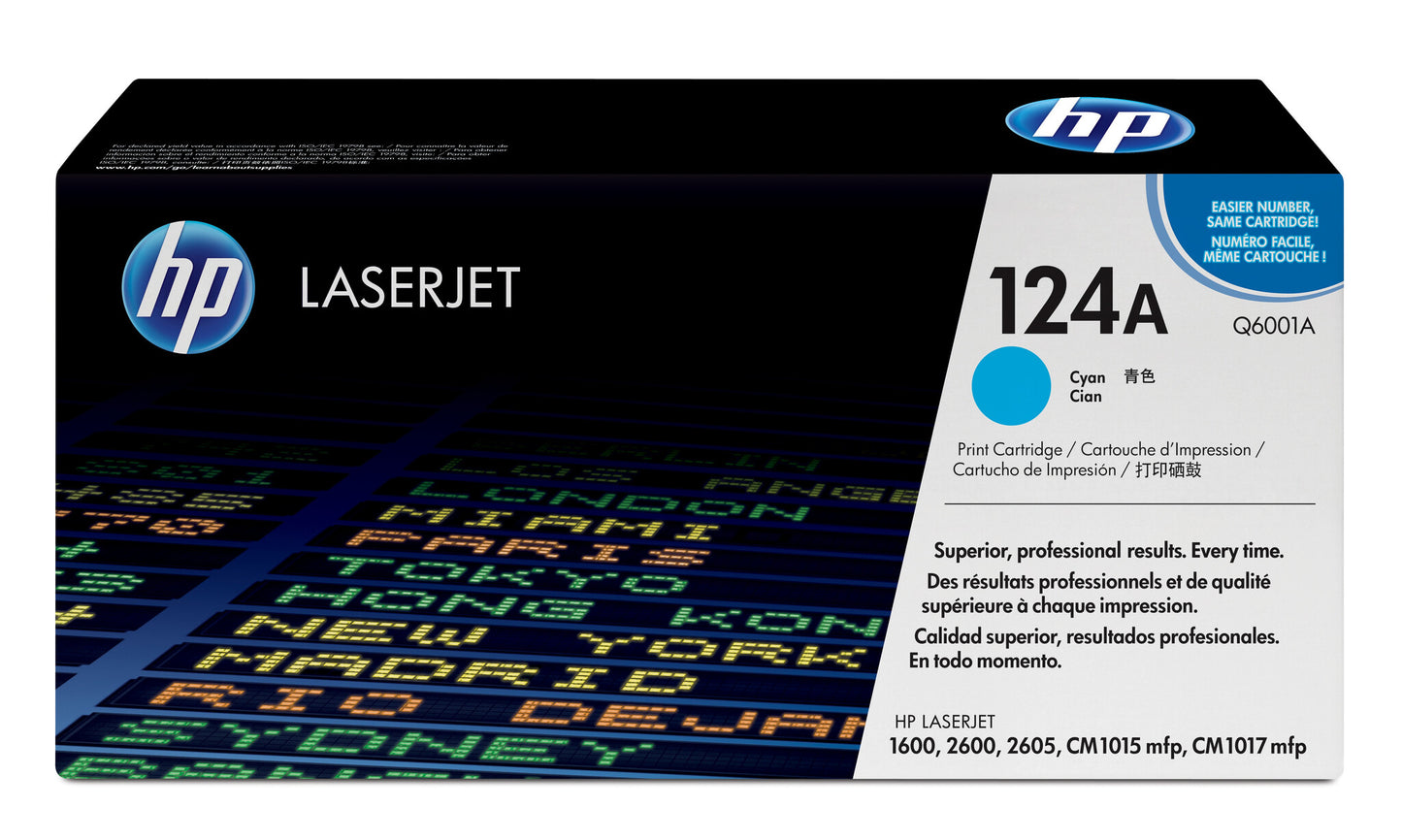 HP 124A Cyan Original LaserJet Toner Cartridge