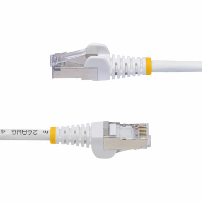 StarTech.com 10m White CAT8 Ethernet Cable, Snagless RJ45, 25G/40G, 2000MHz, 100W PoE++, S/FTP, 26AWG Pure Bare Copper Wire, LSZH, Shielded Network Patch Cord w/Strain Reliefs, Fluke Channel Tested