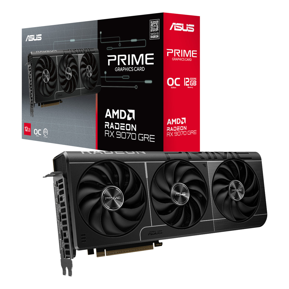 ASUS Prime -RX9070GRE-O12G AMD Radeon RX 9070 GRE 12 GB GDDR6