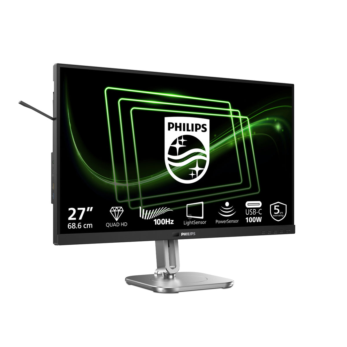 Philips 5000 series 27B2G5601/00 computer monitor 68.6 cm (27") 2560 x 1440 pixels Quad HD LCD Black