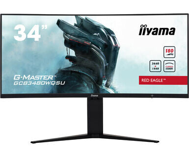 iiyama G-MASTER GCB3480WQSU-B1 computer monitor 86.4 cm (34") 3440 x 1440 pixels UltraWide Quad HD LCD Black