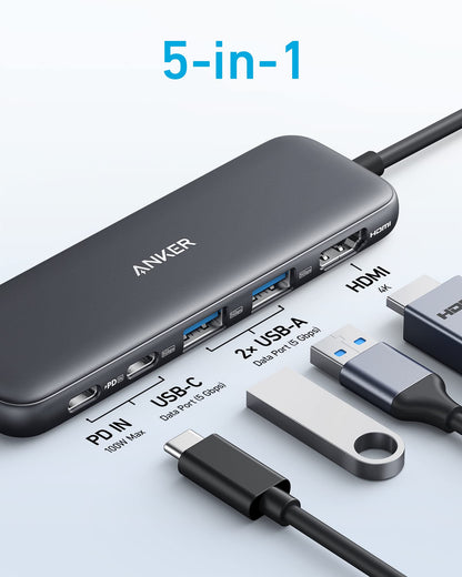 Anker 332 Wired USB 3.2 Gen 1 (3.1 Gen 1) Type-C Black