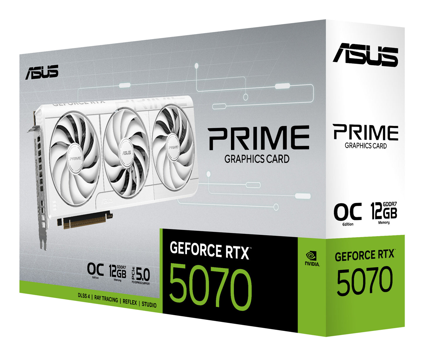 ASUS Prime -RTX5070-O12G-WHITE NVIDIA GeForce RTX 5070 12 GB GDDR7