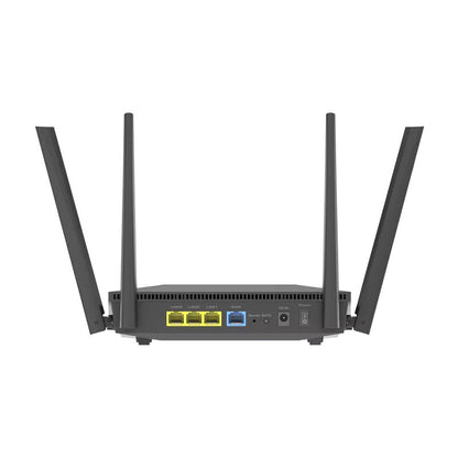 ASUS RT-AX52 wireless router Gigabit Ethernet Dual-band (2.4 GHz / 5 GHz) Black