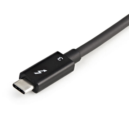 StarTech.com Thunderbolt to Dual DisplayPort Adapter DP 1.4, Dual 4K 60Hz or Single 8K/5K Thunderbolt to DP Converter, 2x DisplayPort Monitor Video Display Adapter - Mac & Windows