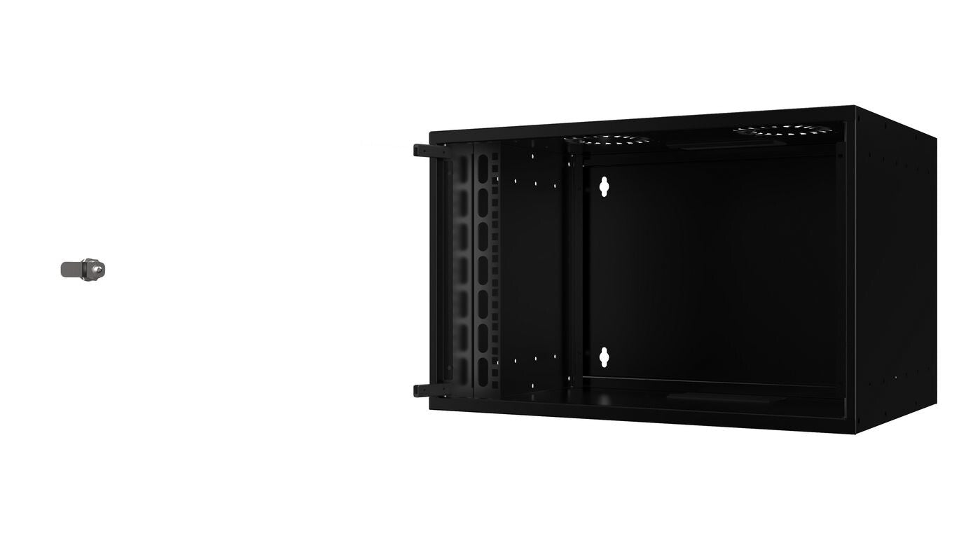 Lanview RUM07U40MNBL rack cabinet 7U Wall mounted rack Black