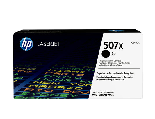 HP 507X High Yield Black Original LaserJet Toner Cartridge