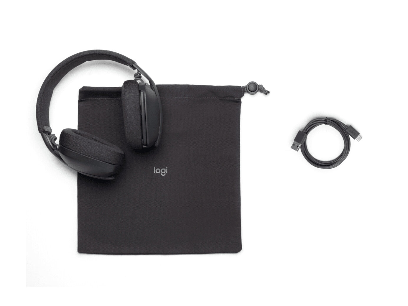 Logitech Zone Vibe Wireless Headset Head-band Calls/Music USB Type-C Bluetooth Graphite