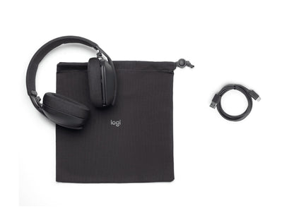 Logitech Zone Vibe Wireless Headset Head-band Calls/Music USB Type-C Bluetooth Graphite