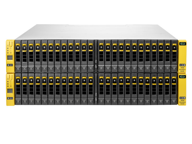 HPE 3PAR 8440 Storage server Rack (4U) Ethernet LAN Black, Yellow