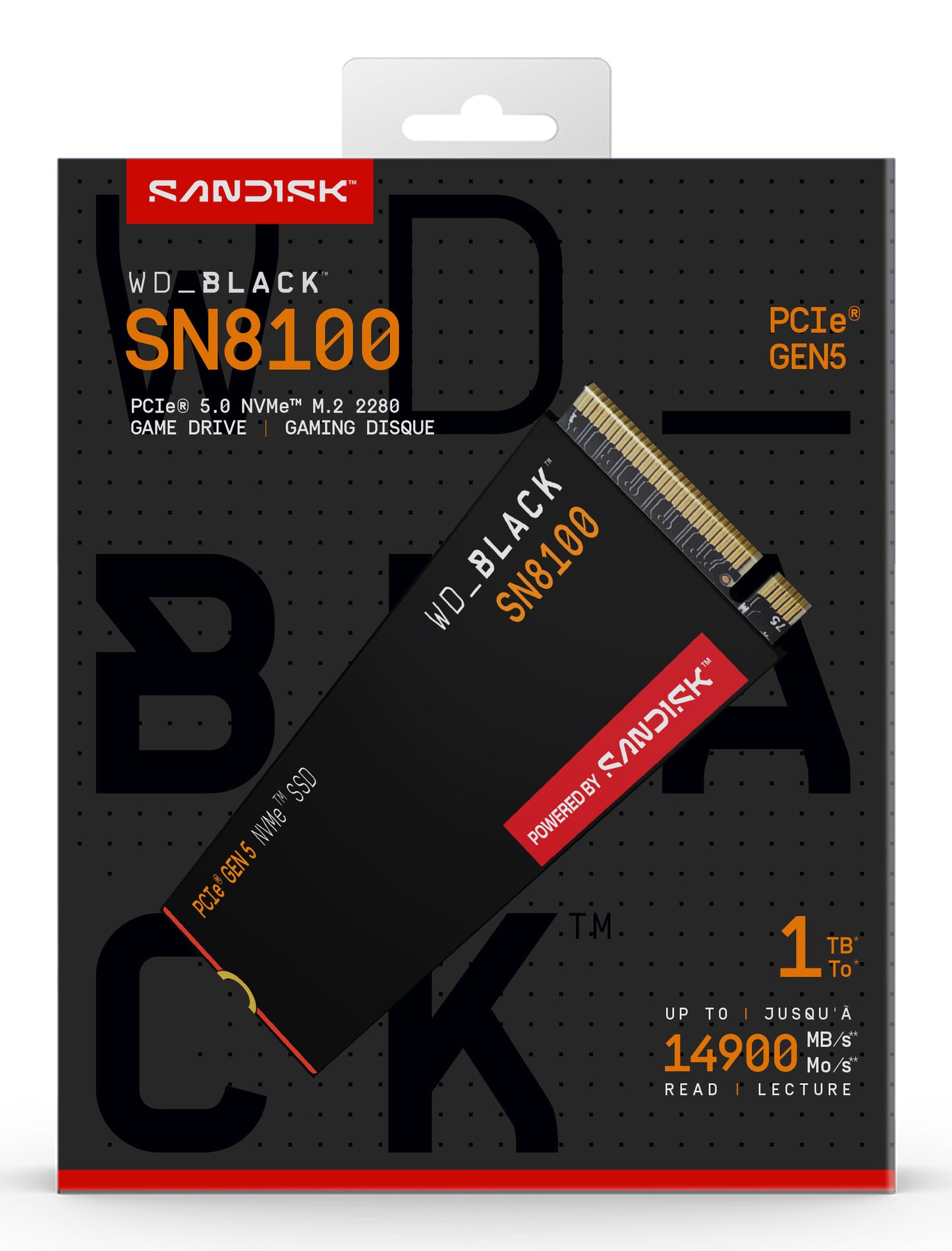 Western Digital Black WD_BLACK™ SN8100 NVMe™ SSD POWERED BY SANDISK 1 TB