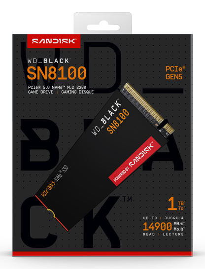 Western Digital Black WD_BLACK™ SN8100 NVMe™ SSD POWERED BY SANDISK 1 TB