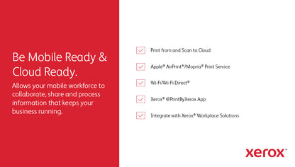 Xerox VersaLink C620 A4 50ppm Duplex Printer PS3 PCL5e/6 2 Trays 650 Sheets