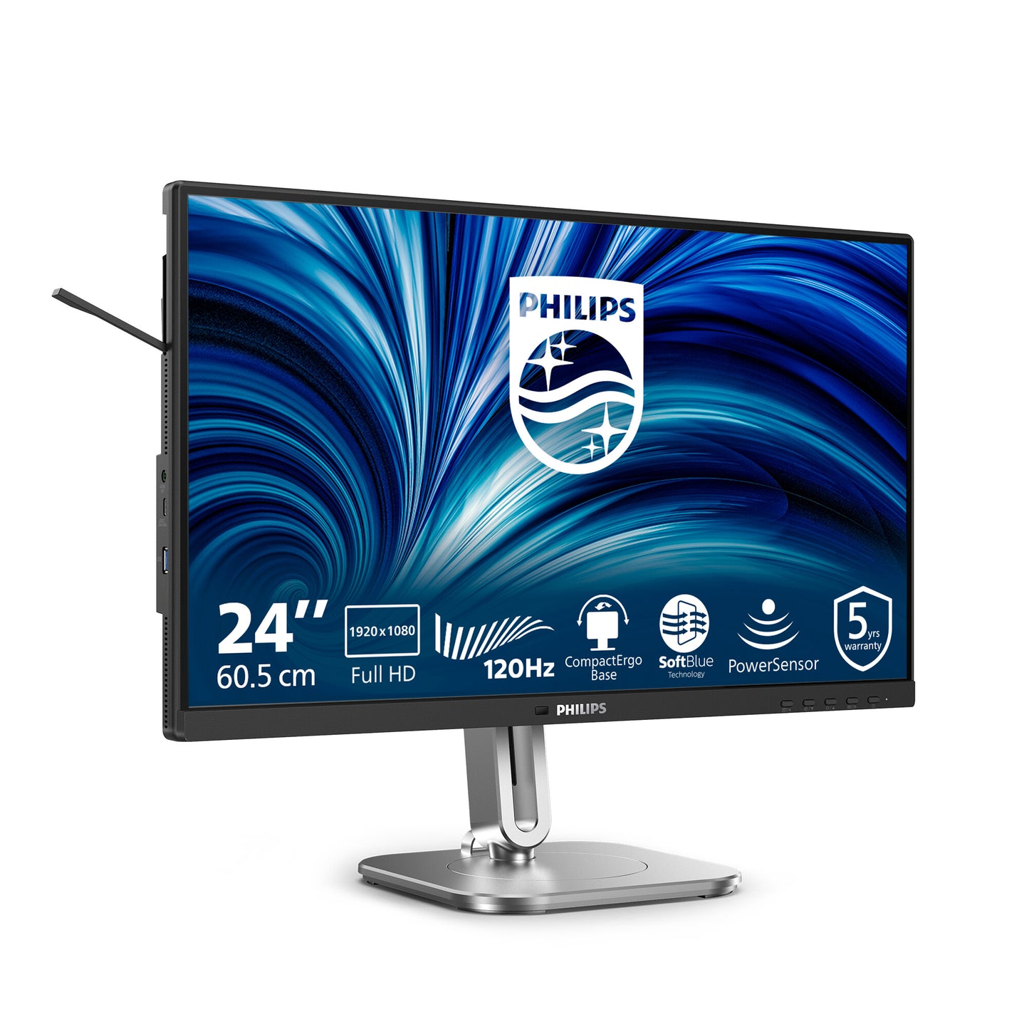 Philips 4000 series 24B2N4200/00 computer monitor 60.5 cm (23.8") 1920 x 1080 pixels Full HD LCD Grey