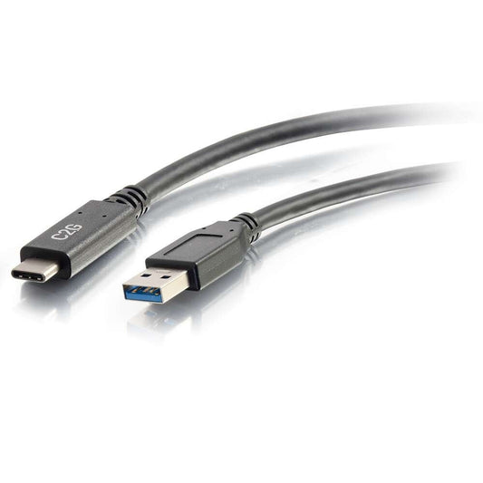 C2G 6ft (1.8m) USB-C® to USB-A 3.2 Gen 1 (5Gbps) Cable M/M - Black