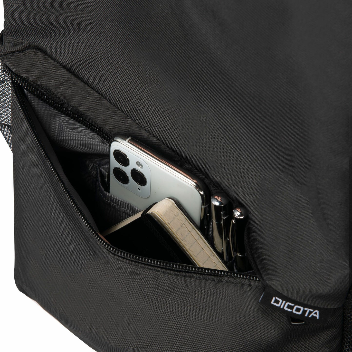 DICOTA D32086-RPET backpack Casual backpack Black Polyester, Polyethylene terephthalate (PET)