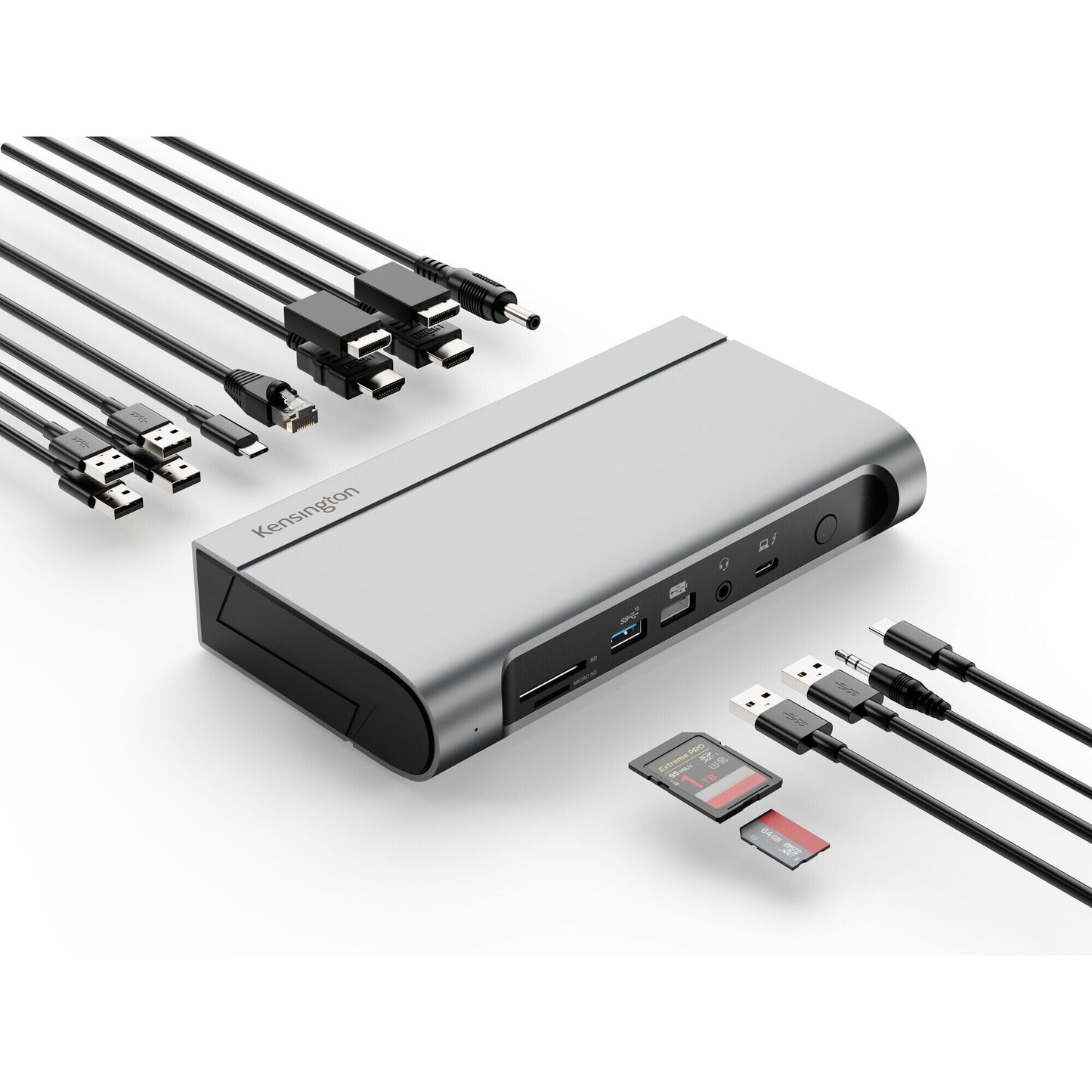 Kensington AD4010T4 Thunderbolt 4 and USB4 Quad Video Docking Station - 98W PD - DP/HDMI - Windows/macOS