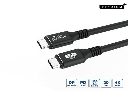 Microconnect MC-USBCC7 USB cable USB 3.2 Gen 2x2 7 m USB C Black