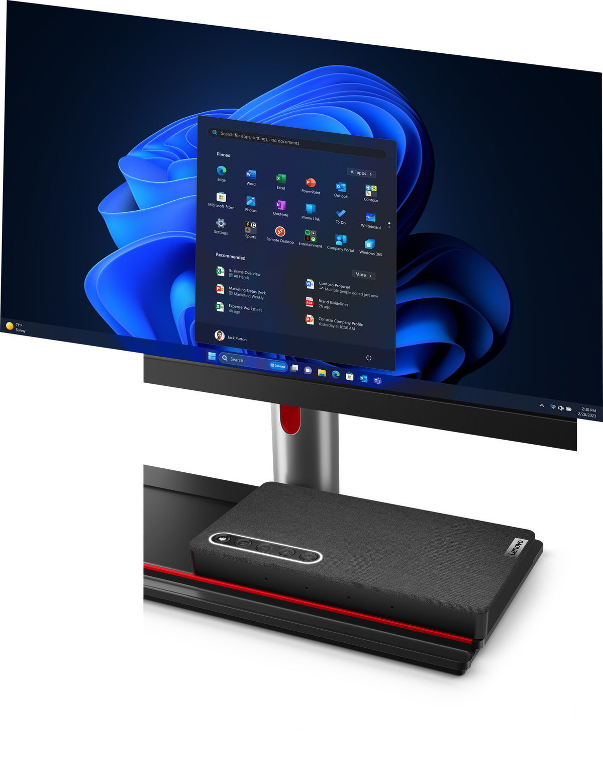 Lenovo ThinkCentre M90a Gen 5 Intel® Core™ i5 i5-14500 60.5 cm (23.8") 1920 x 1080 pixels All-in-One PC 16 GB DDR5-SDRAM 512 GB SSD Windows 11 Pro Wi-Fi 6E (802.11ax) Black
