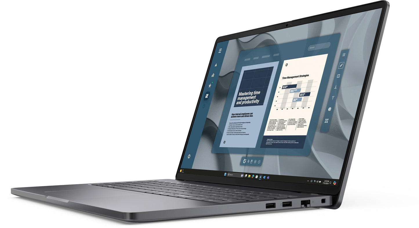 DELL Pro 16 PC16255 AMD Ryzen™ 5 PRO PRO 230 Laptop 40.6 cm (16") Full HD+ 16 GB DDR5-SDRAM 512 GB SSD Wi-Fi 6E (802.11ax) Windows 11 Pro UK English Black