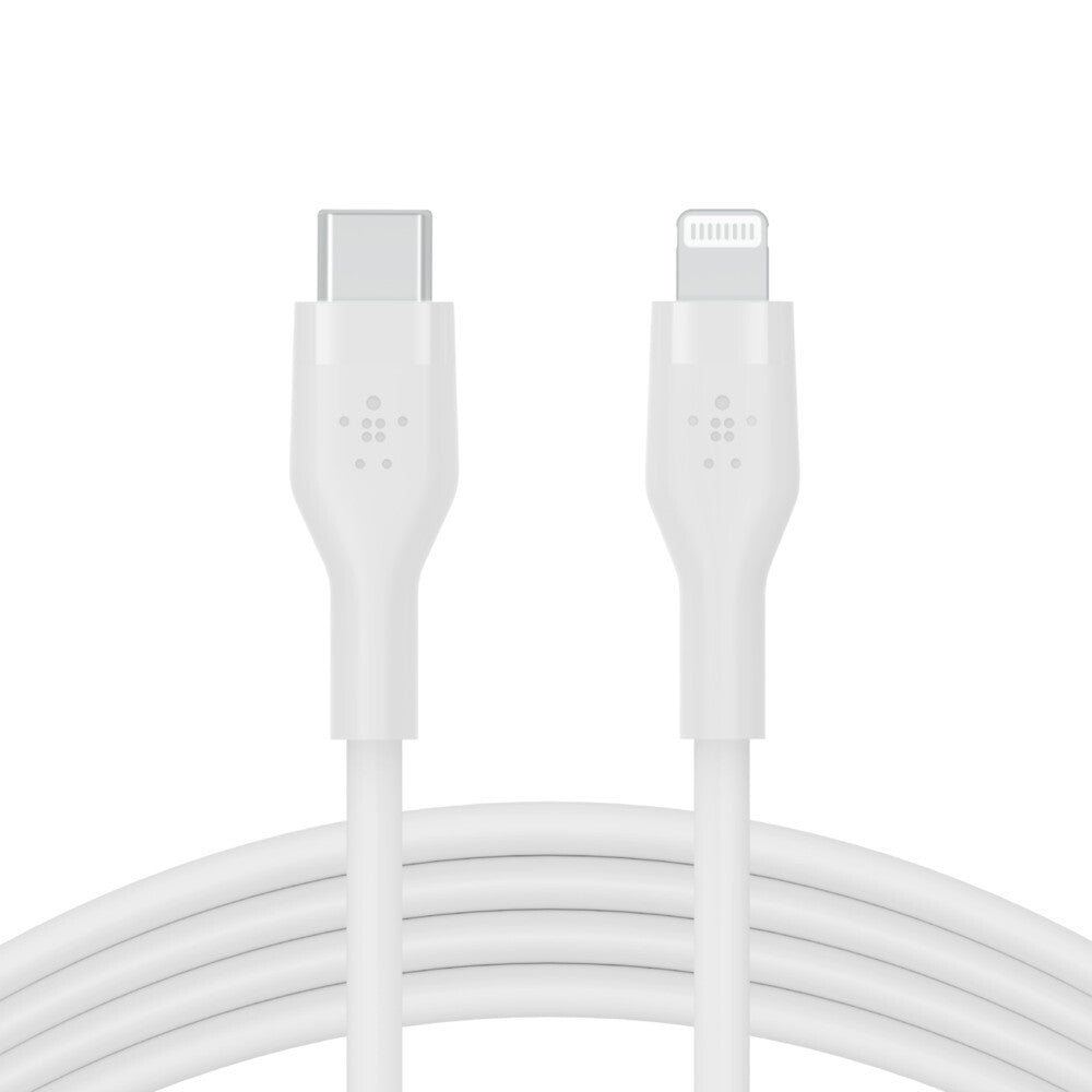 Belkin Cbl Silicone USB-C LTG 3M blc White