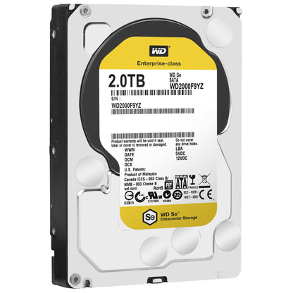 Western Digital WD2000F9YZ internal hard drive 2 TB 7200 RPM 64 MB 3.5" Serial ATA III