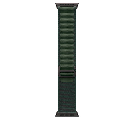 Apple 49mm Dark Green Alpine Loop - Medium - Black Titanium Finish