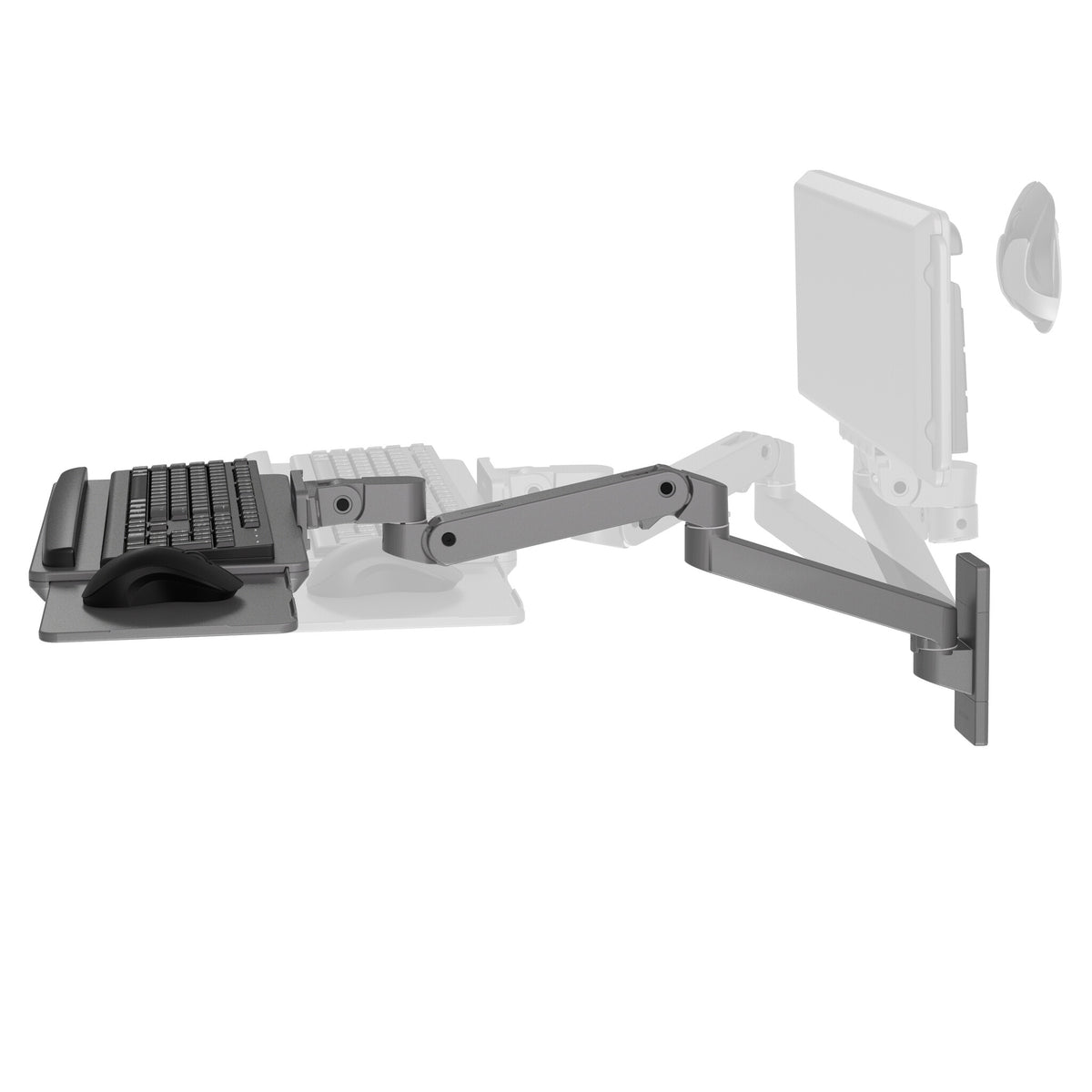 Ergotron LX Pro Wall Keyboard Arm (dark grey)
