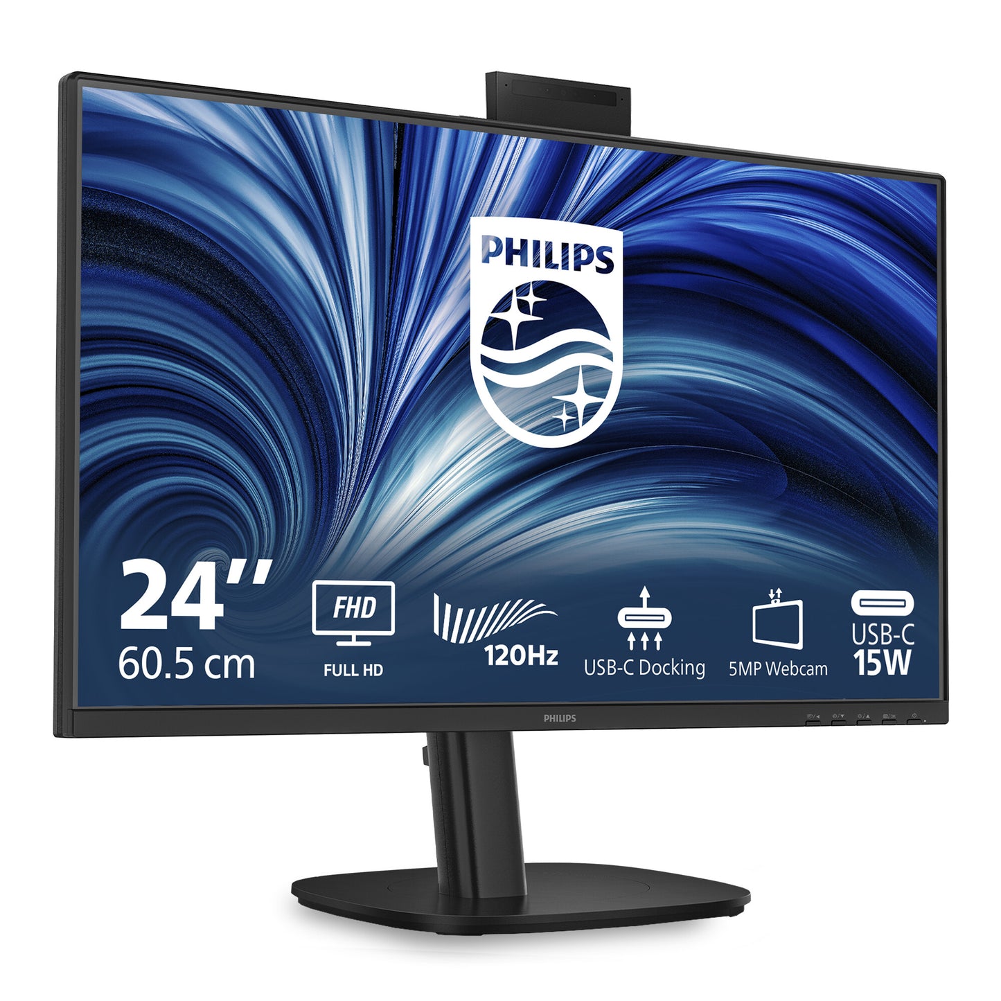 Philips 3000 series 24B2U3301H/00 computer monitor 60.5 cm (23.8") 1920 x 1080 pixels Full HD LCD Black