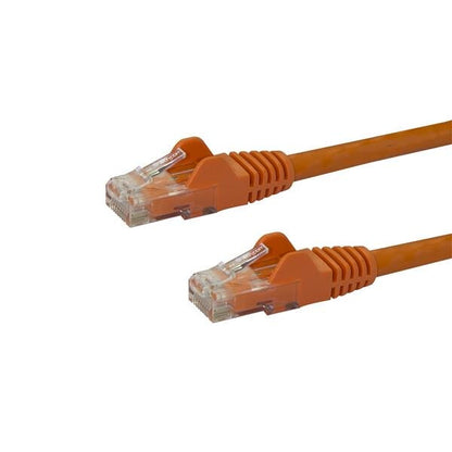 StarTech.com 7m CAT6 Ethernet Cable - Orange CAT 6 Gigabit Ethernet Wire -250MHz 100W PoE RJ45 UTP Network/Patch Cord Snagless w/Strain Relief Individually Tested