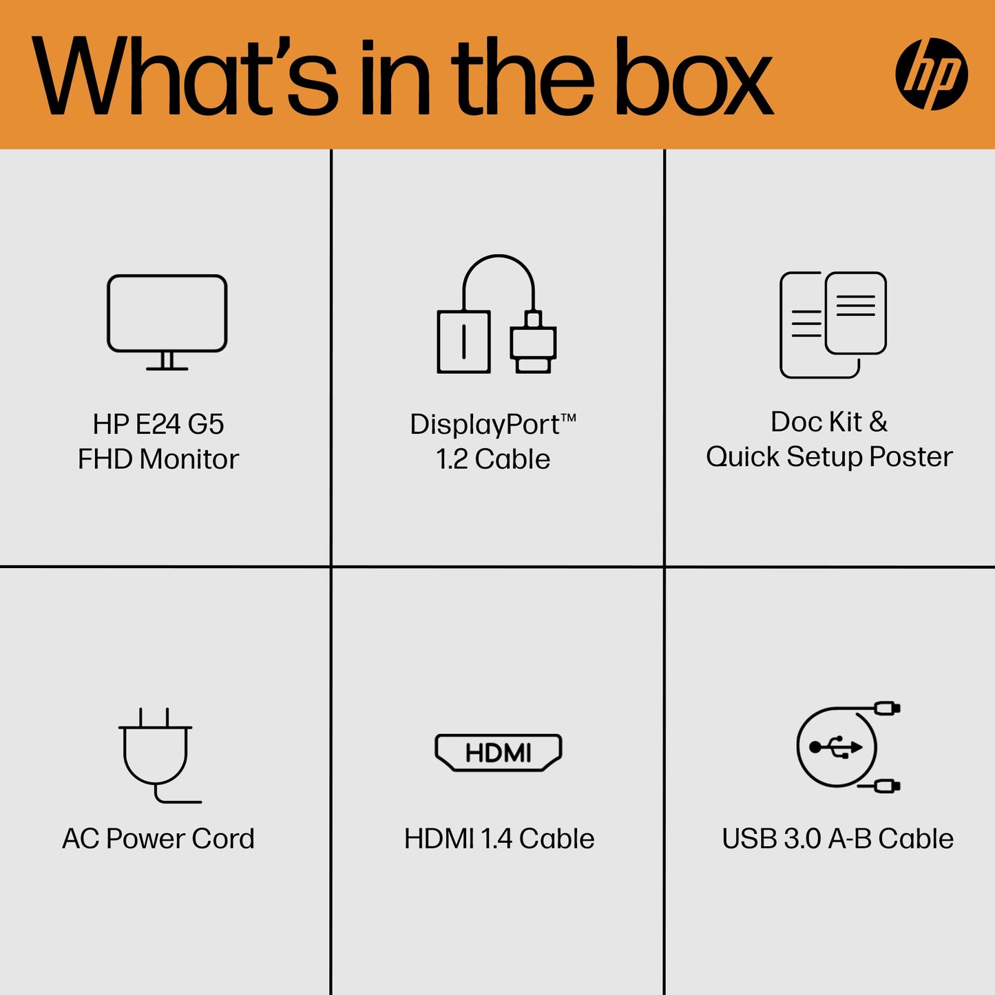 HP E24 G5 FHD Monitor