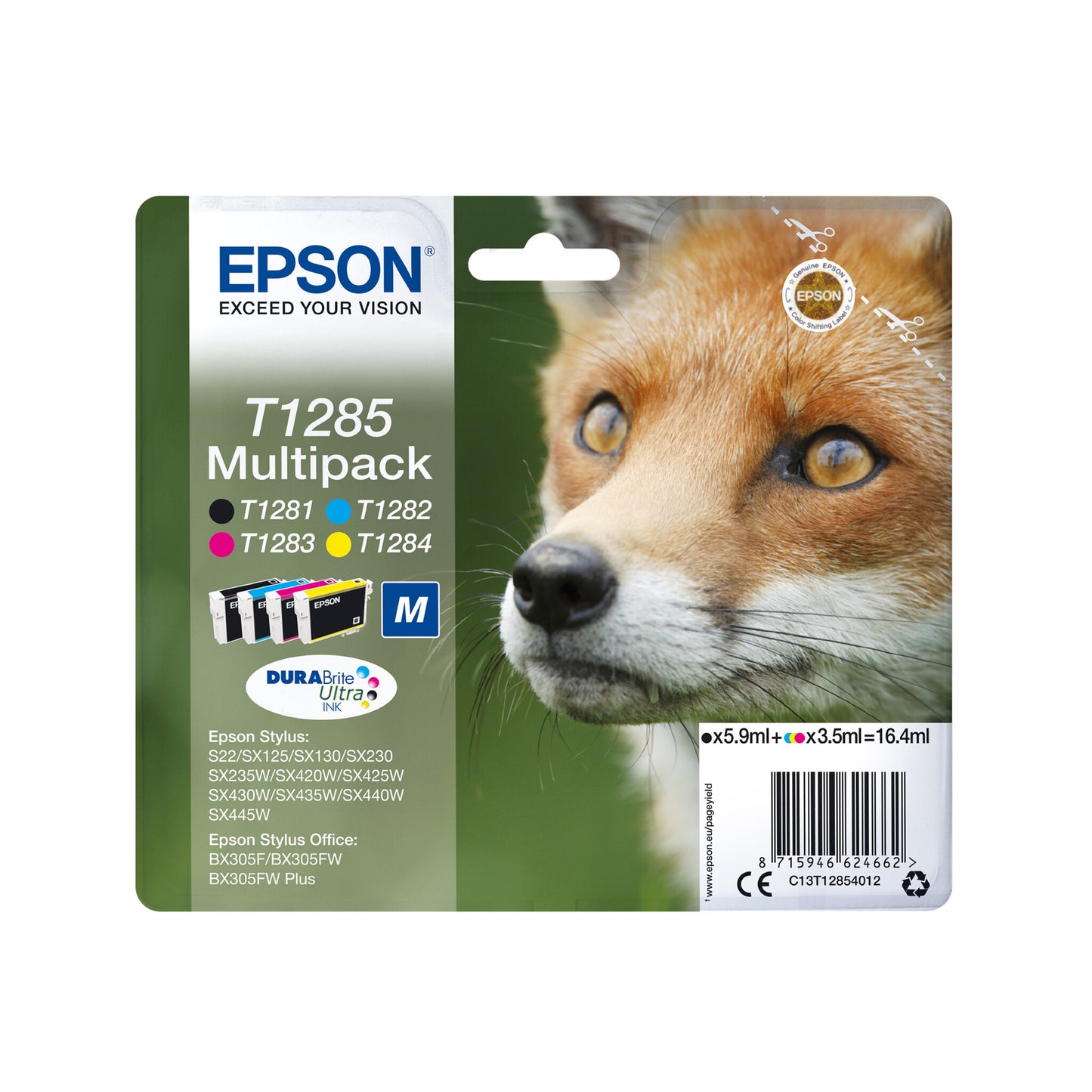 Epson Fox T1285 DURABrite Ultra Multipack 4-colours Ink