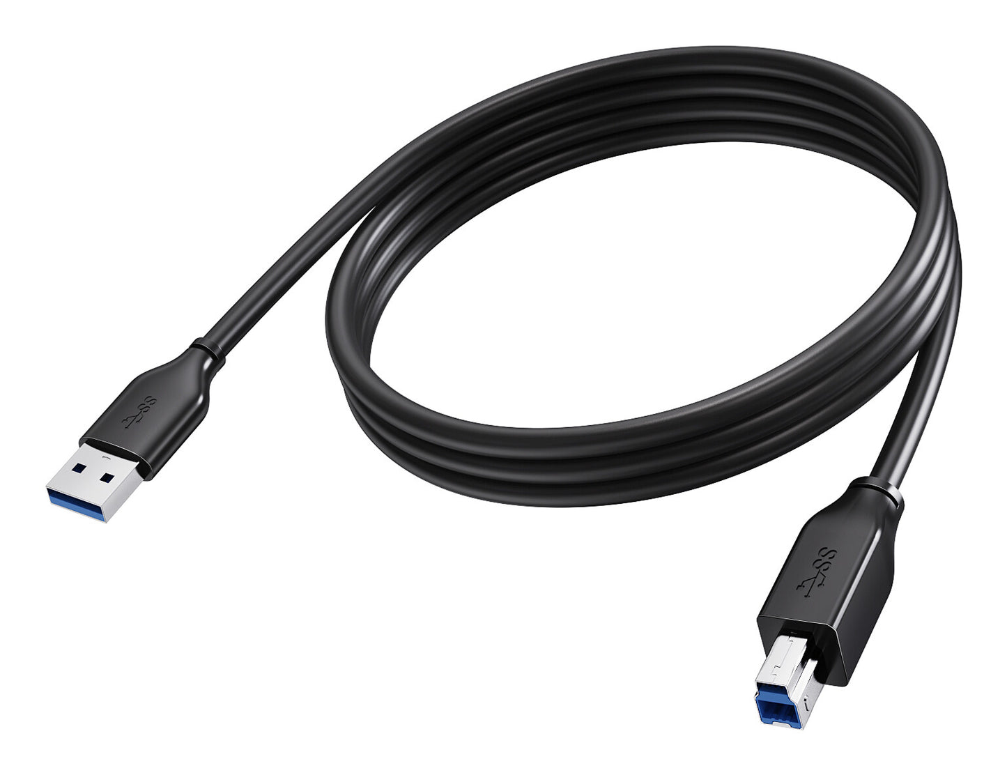 Vision TC 2MUSB3.0/BL USB cable USB 3.2 Gen 1 (3.1 Gen 1) 2 m USB A USB B 5 Gbit/s Black