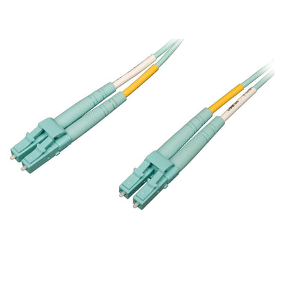 Tripp Lite N820-03M-OM4 10Gb/100Gb Duplex Multimode 50/125 OM4 LSZH Fiber Patch Cable (LC/LC) - Aqua, 3M (10 ft.)