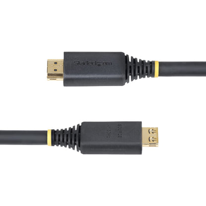 StarTech.com 15m (50ft) Active High Speed HDMI Cable with Gripping Connectors, 4K 60Hz/1440p 144Hz, HDR10/HDCP 2.2/ARC, 18Gbps, UHD HDMI Cord for TV/Monitor/Display, TPE Jacket