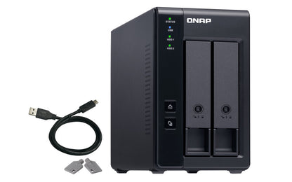 QNAP TR-002 storage drive enclosure HDD/SSD enclosure Black 2.5/3.5"