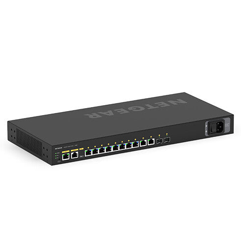 NETGEAR GSM4212P network switch, Managed, 10-port, Power over Ethernet (PoE), black