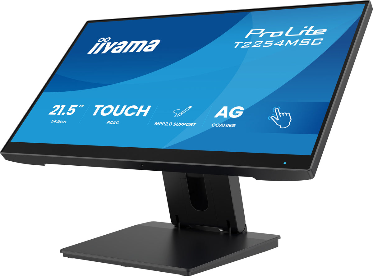 iiyama T2254MSC-B2AG computer monitor 54.6 cm (21.5") 1920 x 1080 pixels Full HD LED Touchscreen Black
